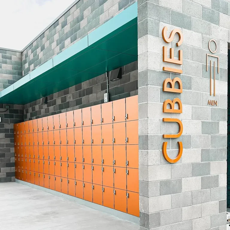 Installed custom pool lockers at Loma Verde Community Center